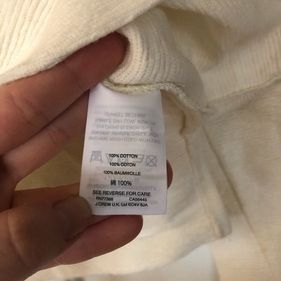 Madewell Sweater Ivory Cream Pleated Wide Sleeves - Picture 3 of 9